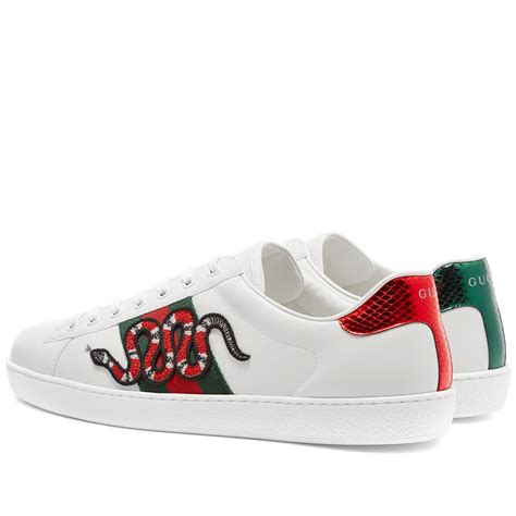 gucci new ace sneakers ebay|Gucci ace metallic snakeskin sneakers.